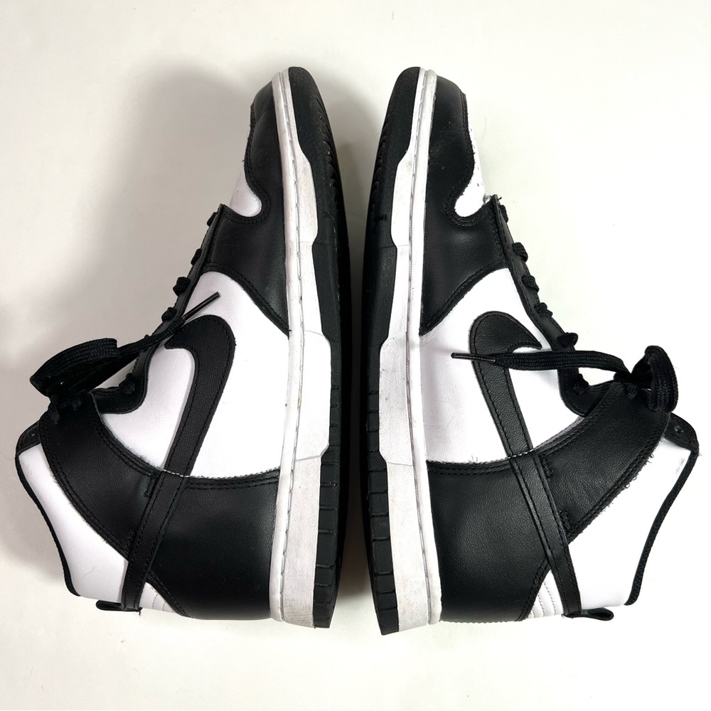 Nike Dunk High Sneakers White Black Size 8.5 - Picture 6 of 15